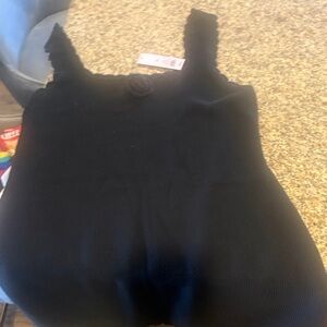 wild fable Black Ribbed One-Piece Bodysuit